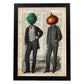 Poster de Alcahofa y Cebolla. Láminas de frutas y verduras con definiciones. Ilustraciones de alimentacion vegetariana.-Artwork-Nacnic-A3-Marco Negro-Nacnic Estudio SL