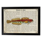 Poster de peces marinos. Lámina de Salarias con definicion. Diseño de peces marinos con definiciones.-Artwork-Nacnic-A4-Marco Negro-Nacnic Estudio SL