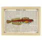 Poster de peces marinos. Lámina de Salarias con definicion. Diseño de peces marinos con definiciones.-Artwork-Nacnic-A4-Marco Madera clara-Nacnic Estudio SL
