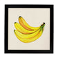 Poster cuadrado de El poder de tres. Lámina de frutas y verduras de forma cuadrada, ilustrada con dibujos a color.-Artwork-Nacnic-25x25 cm-Marco Negro-Nacnic Estudio SL