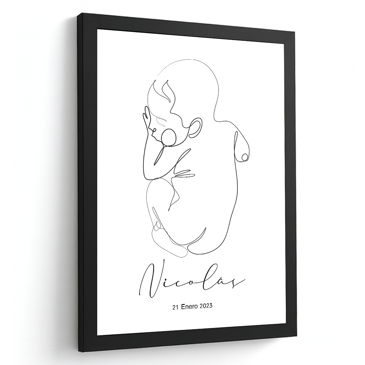 Lámina Personalizada Bebe Con Su Fecha De Nacicimiento Regalo De Diseño Para Momentos Unicos. Ideal Para Eventos. Cumpleaños, Aniversarios, Nacimientos