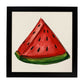 Poster cuadrado de Pepitas divertidas. Lámina de frutas y verduras de forma cuadrada, ilustrada con dibujos a color.-Artwork-Nacnic-20x20 cm-Marco Negro-Nacnic Estudio SL