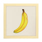 Poster cuadrado de Sabor canario. Lámina de frutas y verduras de forma cuadrada, ilustrada con dibujos a color.-Artwork-Nacnic-20x20 cm-Marco Madera clara-Nacnic Estudio SL