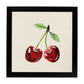 Poster cuadrado de Sabor de amor. Lámina de frutas y verduras de forma cuadrada, ilustrada con dibujos a color.-Artwork-Nacnic-25x25 cm-Marco Negro-Nacnic Estudio SL