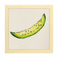 Poster cuadrado de Sabor de verano. Lámina de frutas y verduras de forma cuadrada, ilustrada con dibujos a color.-Artwork-Nacnic-25x25 cm-Marco Madera clara-Nacnic Estudio SL
