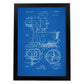 Poster con patente de Batidora industrial. Lámina con diseño de patente antigua-Artwork-Nacnic-A4-Marco Negro-Nacnic Estudio SL