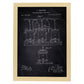 Poster con patente de Elaboración de cerveza. Lámina con diseño de patente antigua-Artwork-Nacnic-A4-Marco Madera clara-Nacnic Estudio SL