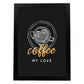 Set de láminas Amor por el café. Pósters para cafeterías, restaurantes y amantes del café.-Artwork-Nacnic-A3-Marco Negro-Nacnic Estudio SL