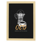 Set de láminas Cafetero compulsivo. Pósters para cafeterías, restaurantes y amantes del café.-Artwork-Nacnic-A4-Marco Madera clara-Nacnic Estudio SL