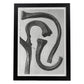 Lámina Planta blanco y negro 32. Pósters con ilustraciones de flores y plantas en tonos grises.-Artwork-Nacnic-A3-Marco Negro-Nacnic Estudio SL