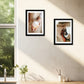 Set de 2 Cuadros Desayuno Croissant Café Ilustración impresa en estilo Fotográfico para decorar las paredes de Cocina, Panadería, Despensa, Comedor, Restaurante, Cafetería
