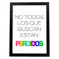 Poster con mensaje feliz. Lámina No todos los que buscan.-Artwork-Nacnic-A4-Marco Negro-Nacnic Estudio SL
