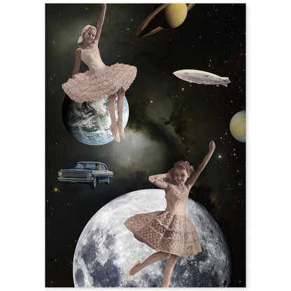 Lamina artistica decorativa con ilustración de Collage surrealista 41 estilo Collage-Artwork-Nacnic-A4-Sin marco-Nacnic Estudio SL