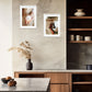 Set de 2 Cuadros Desayuno Croissant Café Ilustración impresa en estilo Fotográfico para decorar las paredes de Cocina, Panadería, Despensa, Comedor, Restaurante, Cafetería