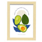 Avocado Typo-Artwork-Nacnic-A4-Marco Madera clara-Nacnic Estudio SL