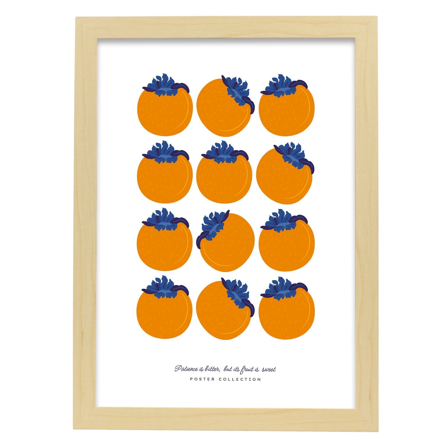 Persimmons 3x4-Artwork-Nacnic-A3-Marco Madera clara-Nacnic Estudio SL