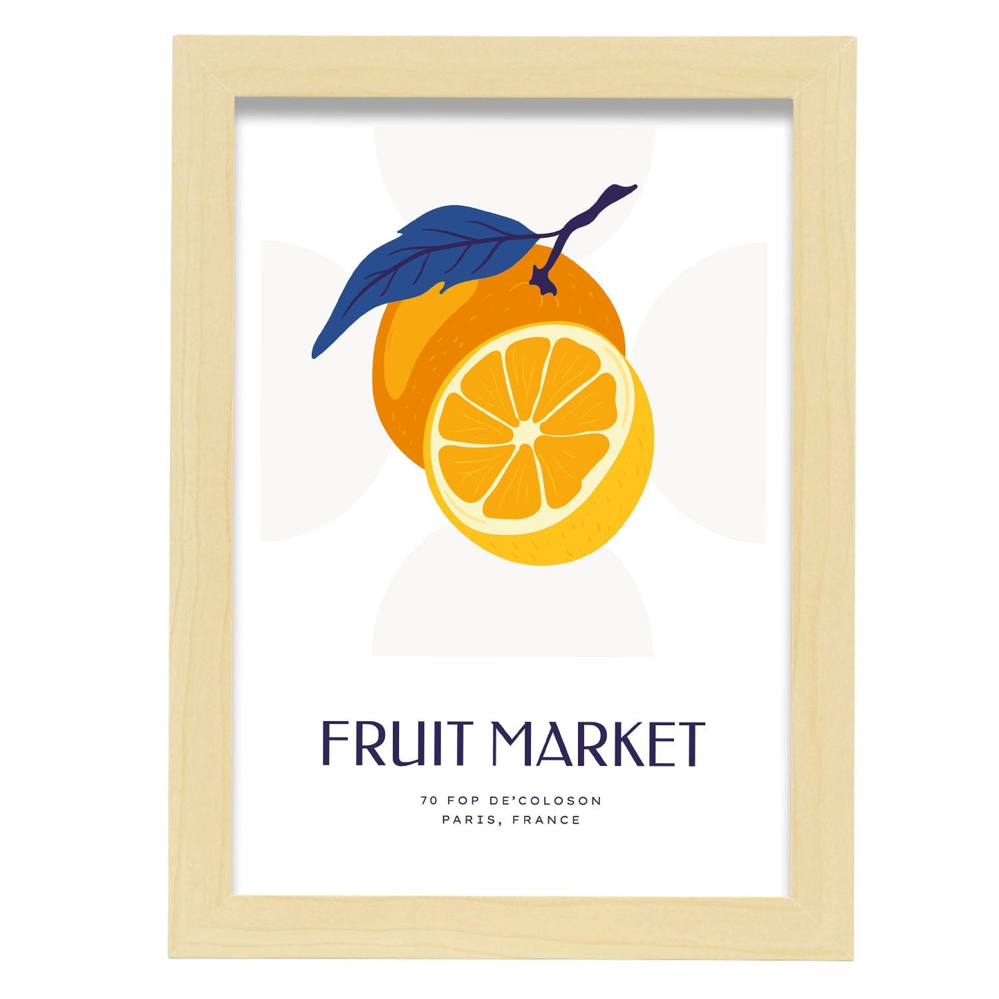 Tangerine-Artwork-Nacnic-A4-Marco Madera clara-Nacnic Estudio SL