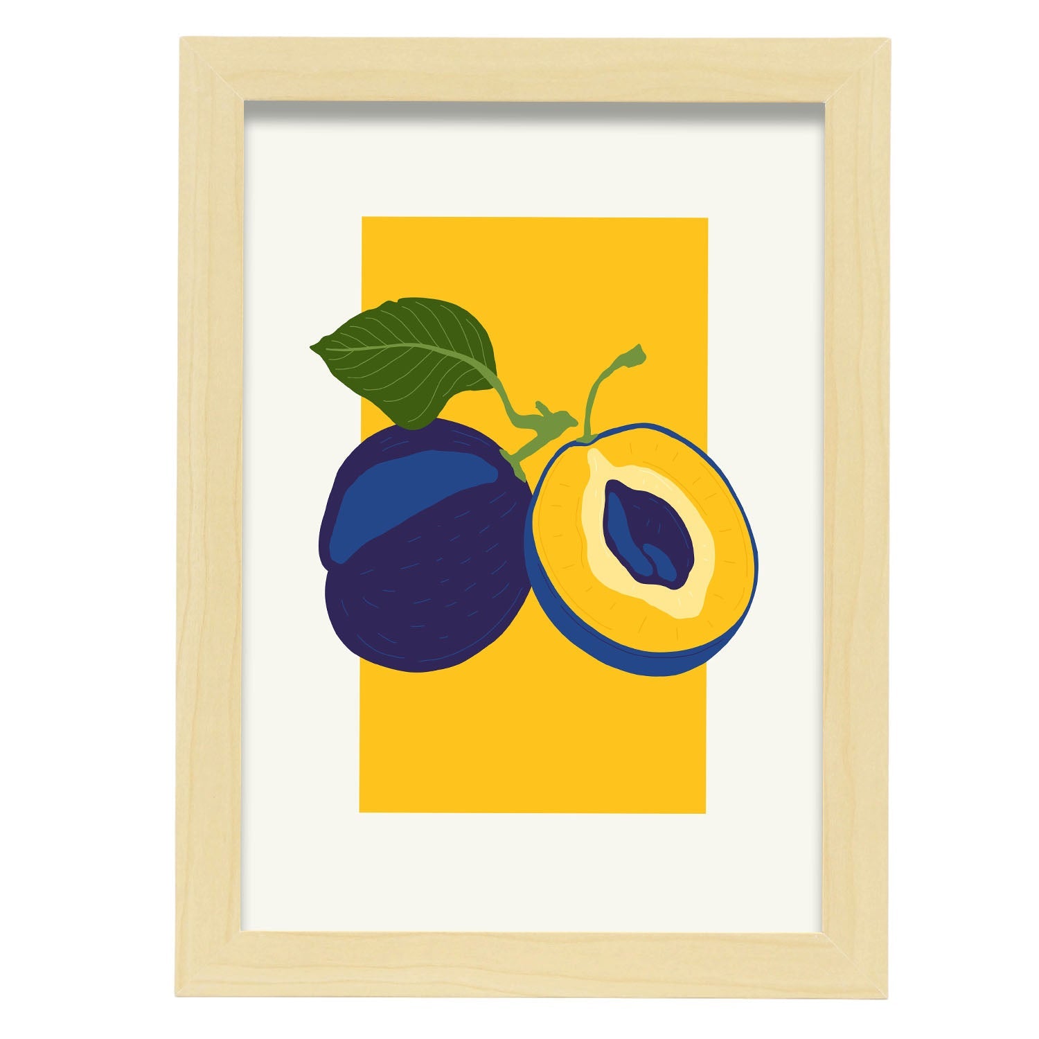 Plum-Artwork-Nacnic-A4-Marco Madera clara-Nacnic Estudio SL