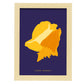 Queen Conch Snail-Artwork-Nacnic-A4-Marco Madera clara-Nacnic Estudio SL