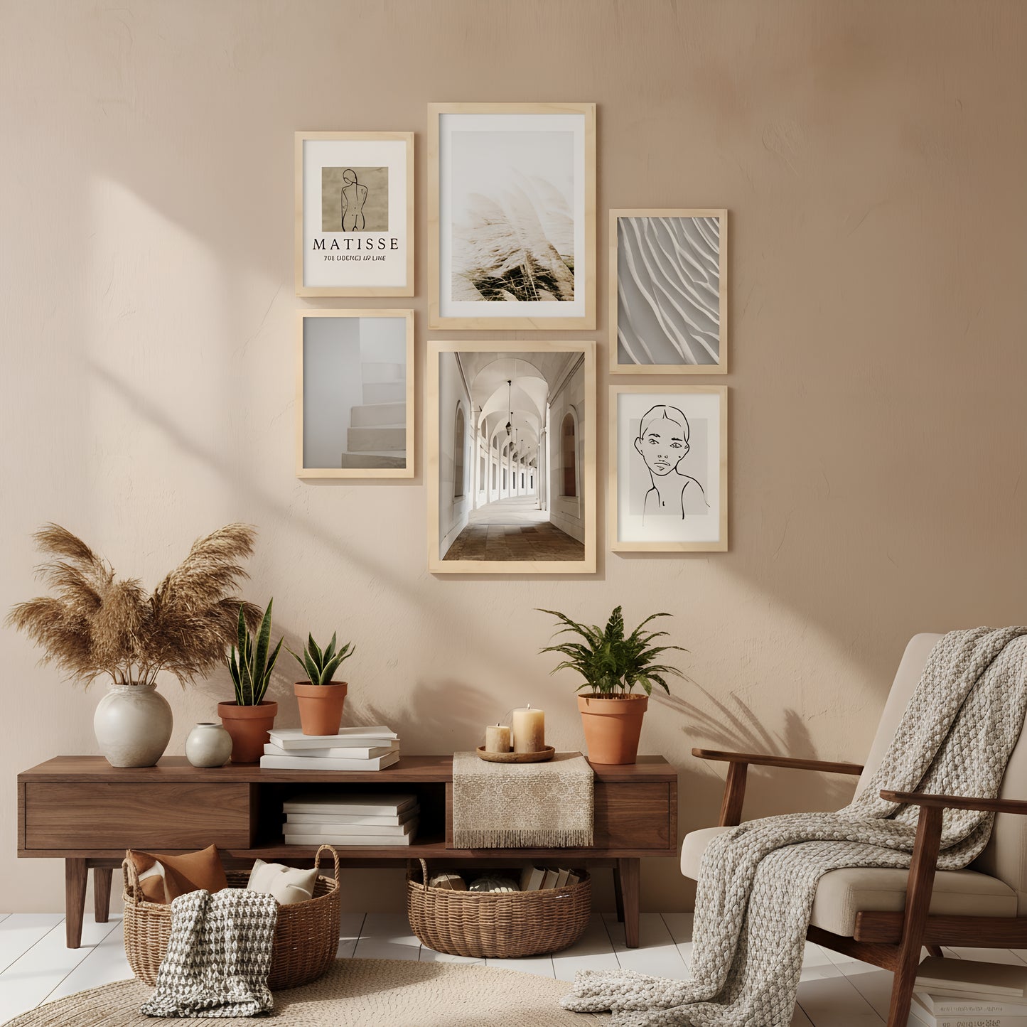 Láminas de Fotografía y Dibujo Matisse para Comedor