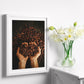 Set de 3 Cuadros de Café Tostado Ilustración impresa en estilo Fotográfico para decorar las paredes de Cocina, Despensa, Comedor, Restaurante, Cafetería