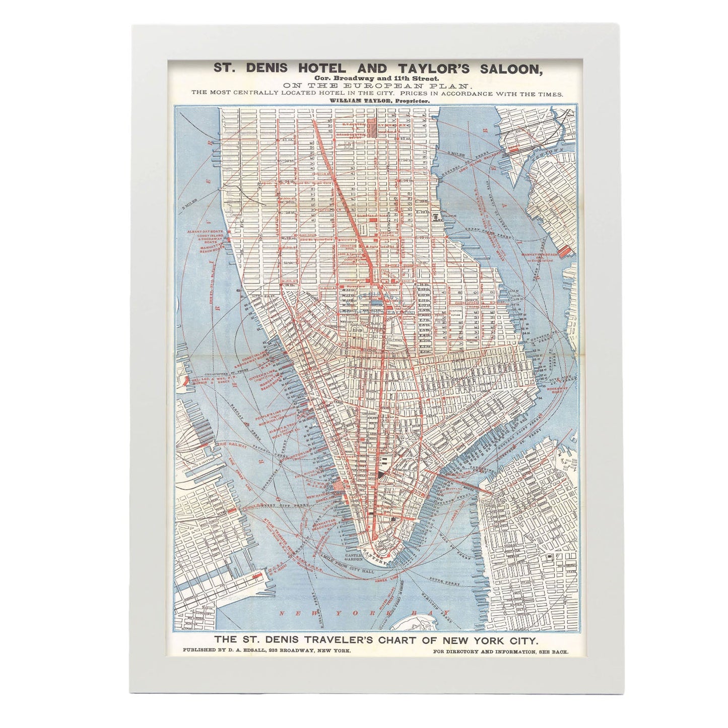 1879 Lower Manhattan map-Artwork-Nacnic-A3-Marco Blanco-Nacnic Estudio SL