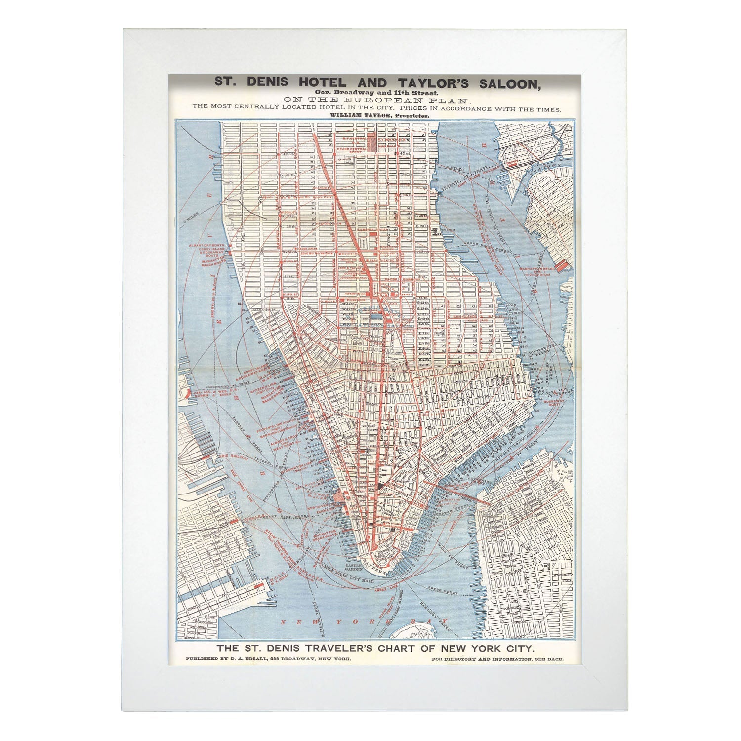 1879 Lower Manhattan map-Artwork-Nacnic-A4-Marco Blanco-Nacnic Estudio SL