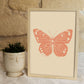 Lámina Nacnic Mariposa Hermosa Inspirada en Matisse