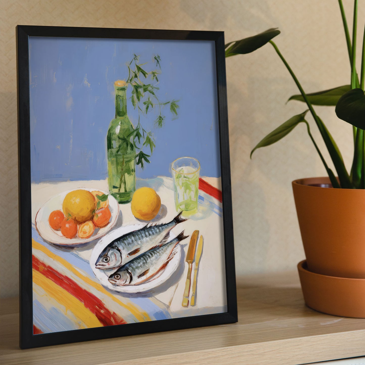 Lámina Nacnic Cocina Salada en Pintura de Alimentos