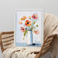 Lamina Nacnic Jarrones de Lino con Estampados de Flores