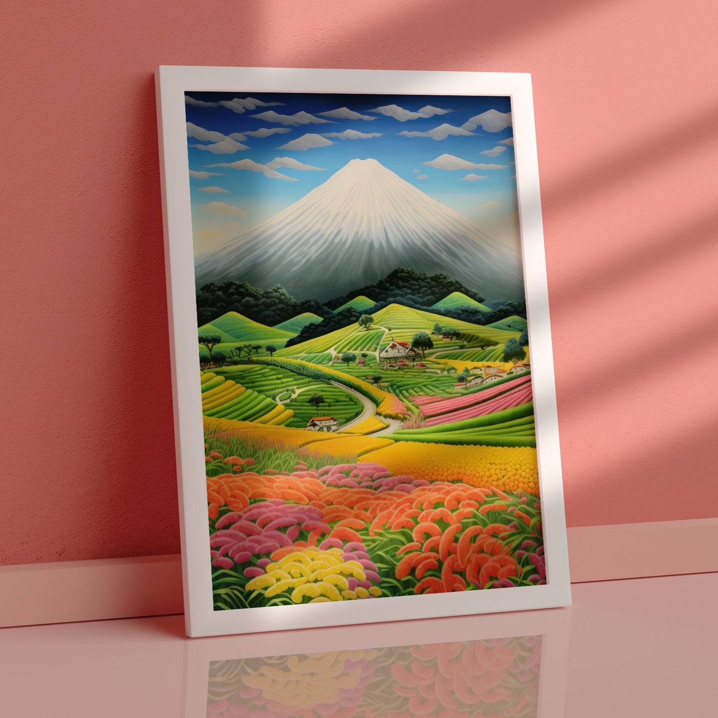 Lámina Nacnic de Monte Fuji en Estilo Japonés Ecléctico