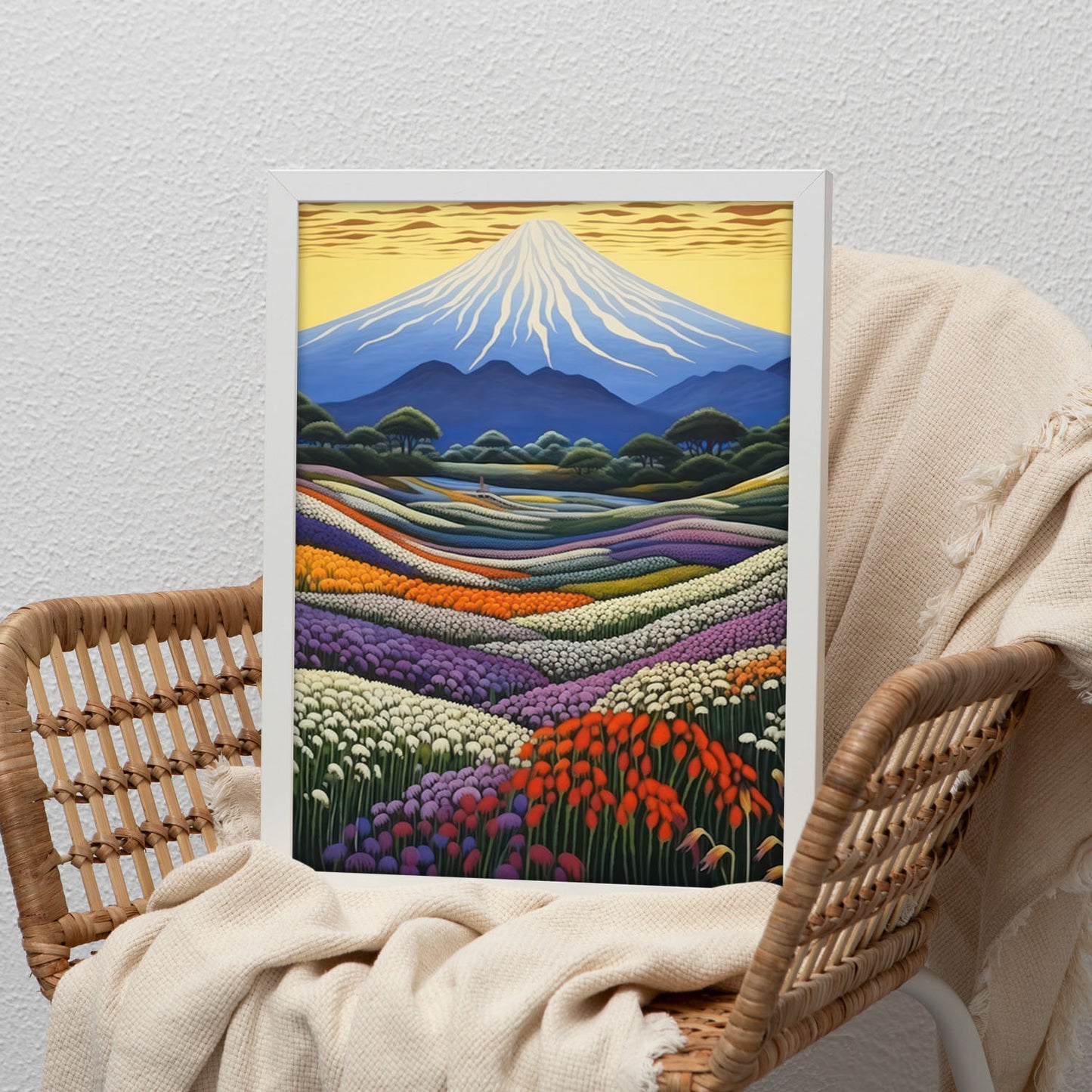 Lámina Nacnic Transcedente Monte Fuji en Japonés Ecléctico