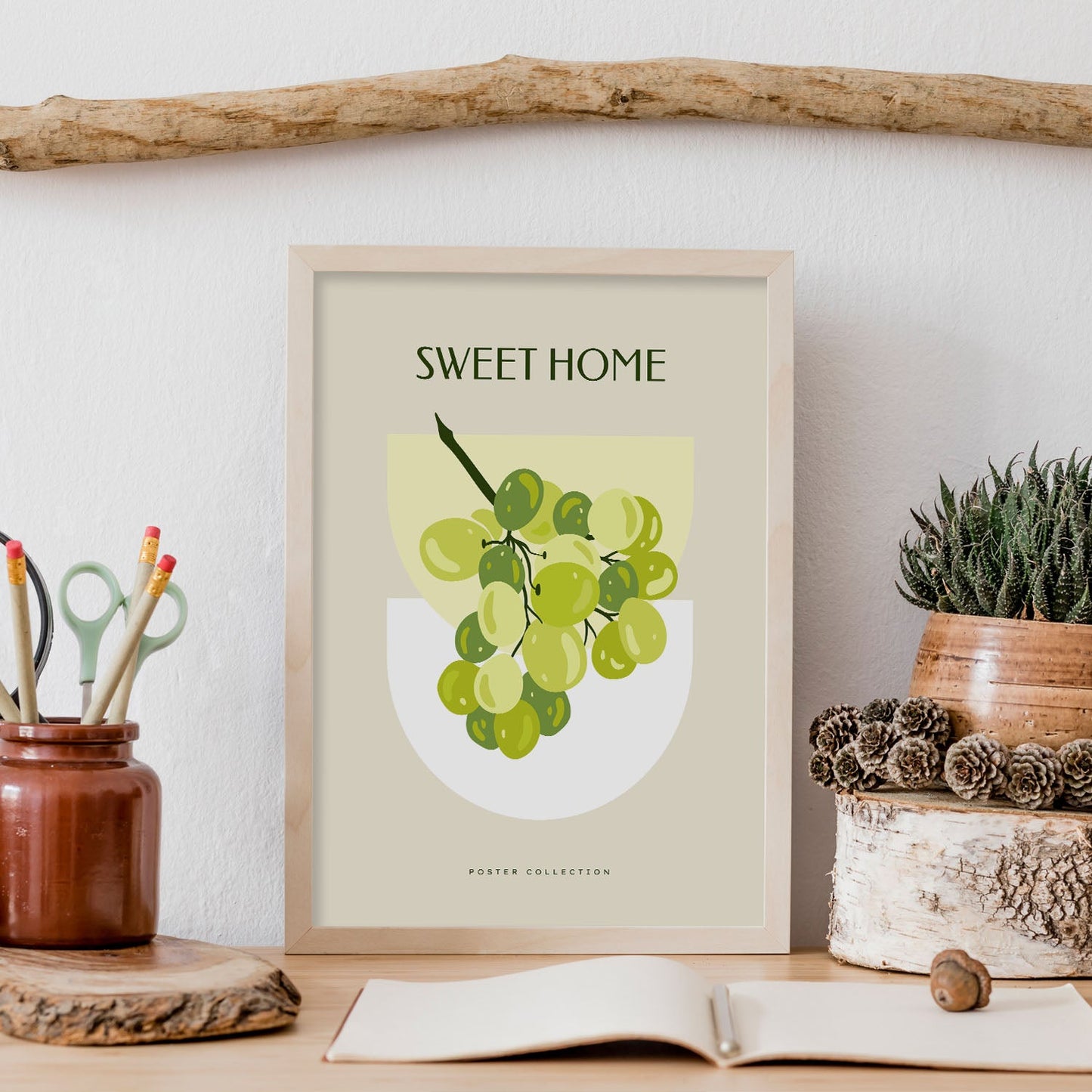 Green Grapes-Artwork-Nacnic-Nacnic Estudio SL