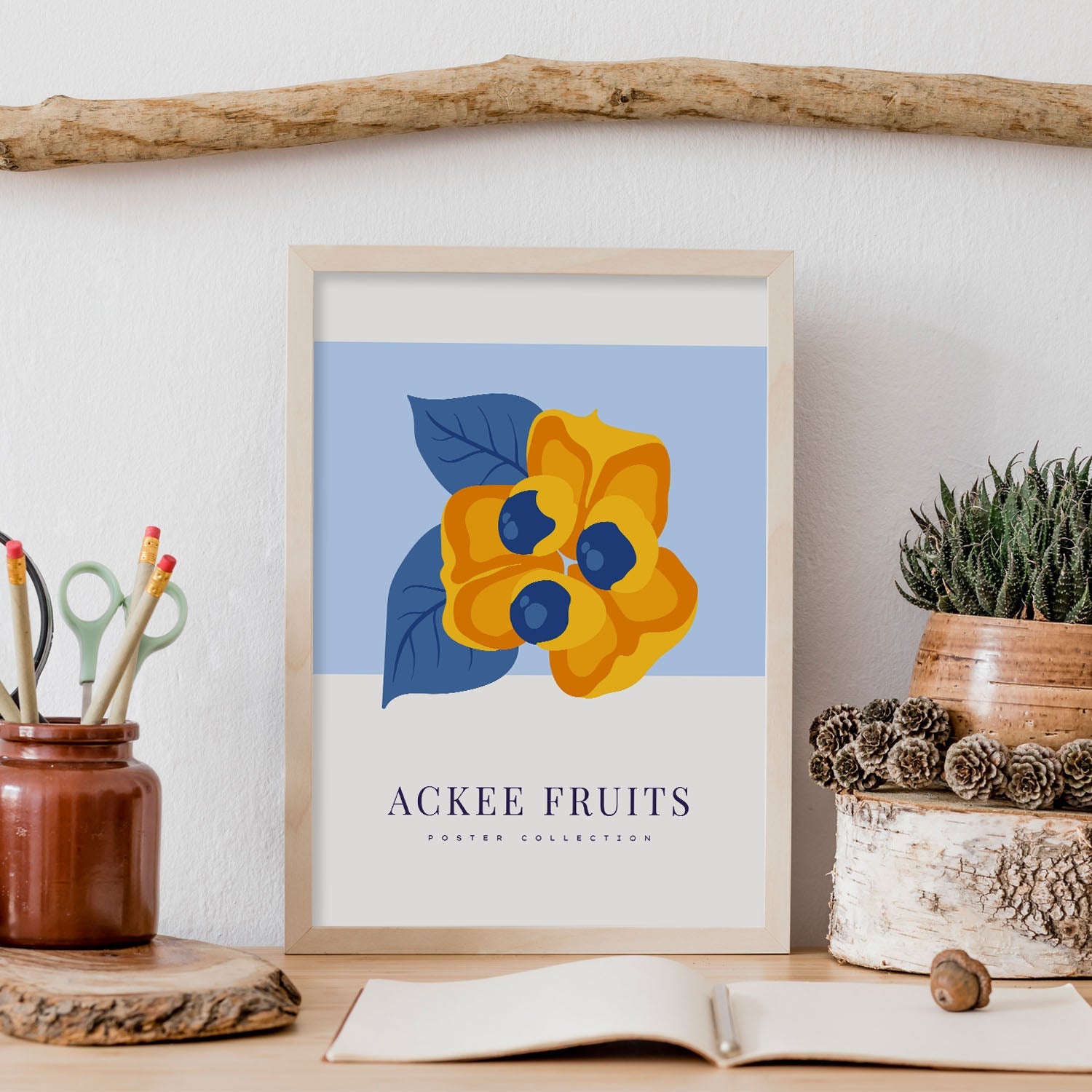 Ackee Fruits-Artwork-Nacnic-Nacnic Estudio SL