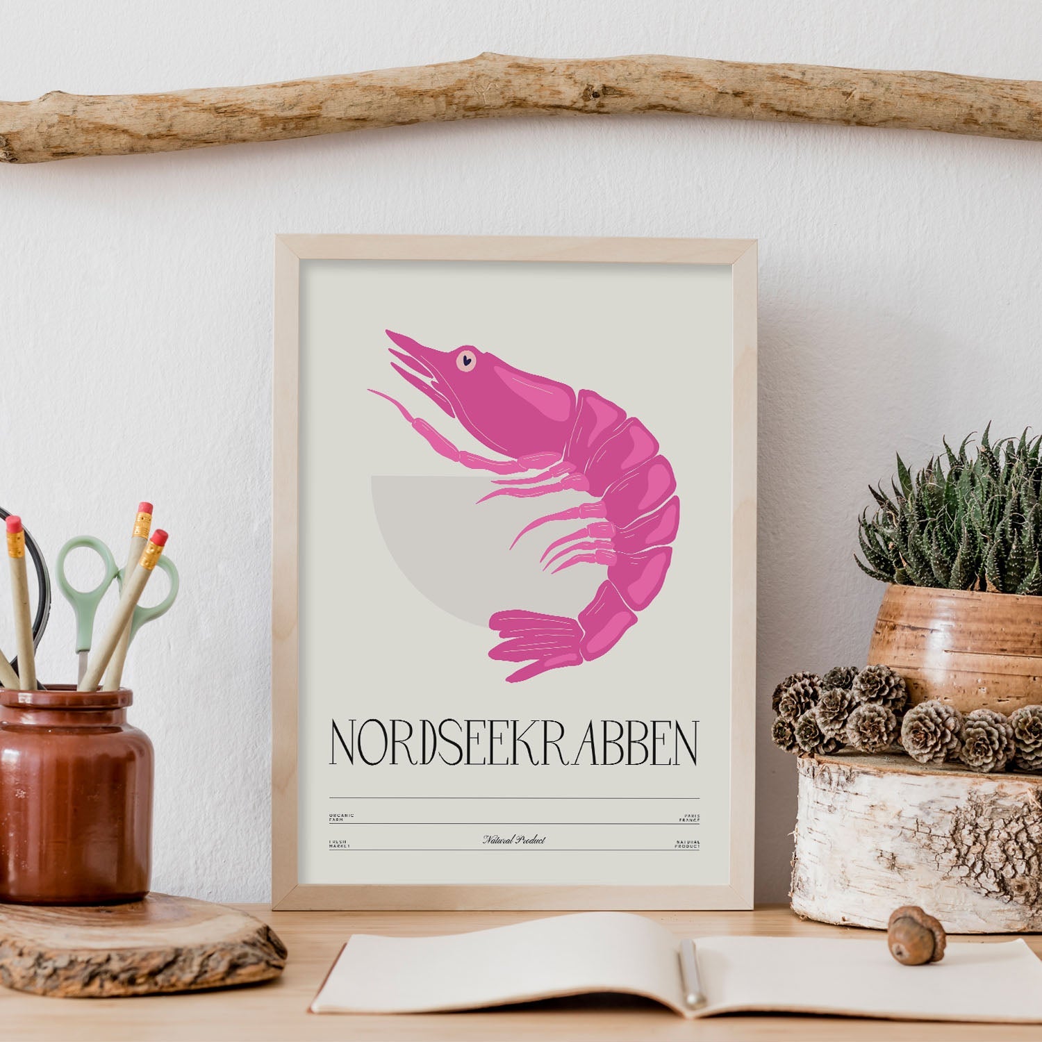 North Sea Shrimp-Artwork-Nacnic-Nacnic Estudio SL