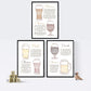 Pack de posters de cervezas y chupitos. Láminas de Cervezas. Posters de alcohol y bebidas para bares.-Artwork-Nacnic-Nacnic Estudio SL