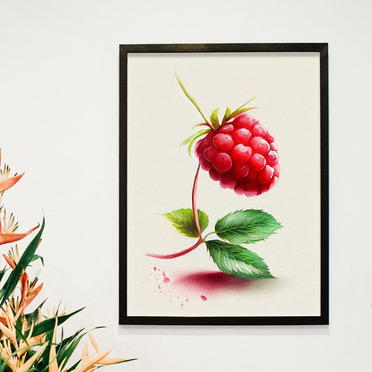 Nacnic minimalist Rasberry_2. Aesthetic Wall Art Prints for Bedroom or Living Room Design.-Artwork-Nacnic-A4-Sin Marco-Nacnic Estudio SL