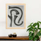 Lámina Planta blanco y negro 32. Pósters con ilustraciones de flores y plantas en tonos grises.-Artwork-Nacnic-Nacnic Estudio SL