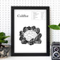 Poster de Coliflor. Láminas de frutas y verduras.-Artwork-Nacnic-Nacnic Estudio SL