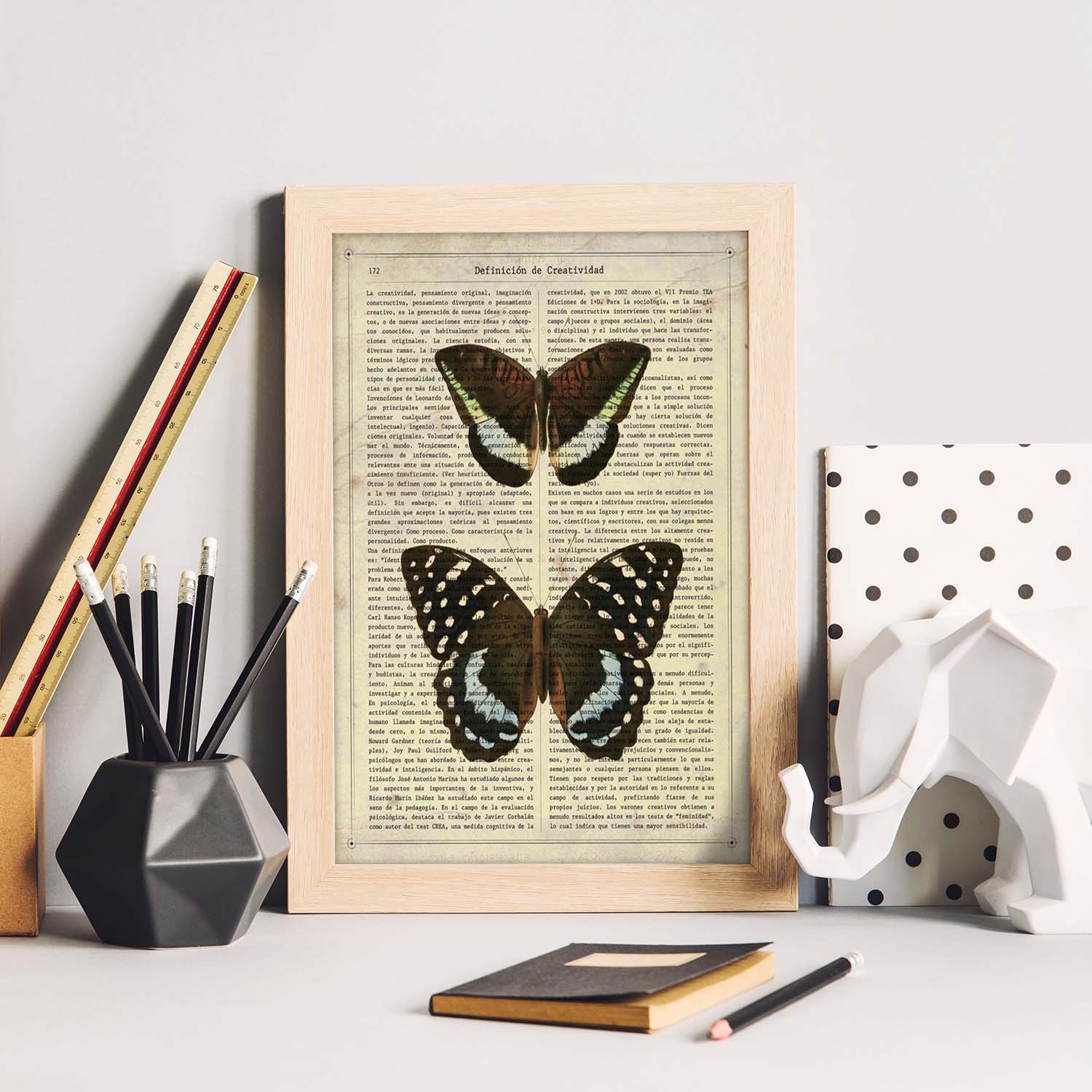 Poster de Mariposa Lexias. Láminas de mariposas. Decoración de mariposas y polillas.-Artwork-Nacnic-Nacnic Estudio SL