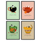 Set de láminas Pack aromático. Pósters con ilustraciones para amantes del té y el café.-Artwork-Nacnic-Nacnic Estudio SL