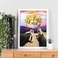 Lamina artistica decorativa con ilustración de Palomitas de maíz estilo Collage-Artwork-Nacnic-Nacnic Estudio SL
