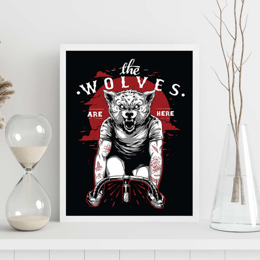 Poster de Los Lobos. Lámina decorativa de diseño.-Artwork-Nacnic-Nacnic Estudio SL