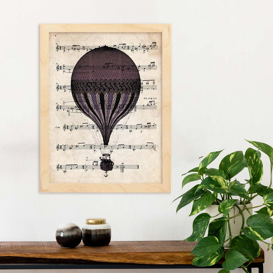 Poster de Globomorado. Láminas de globos aeroestáticos. Diseño con imágenes de globos.-Artwork-Nacnic-Nacnic Estudio SL