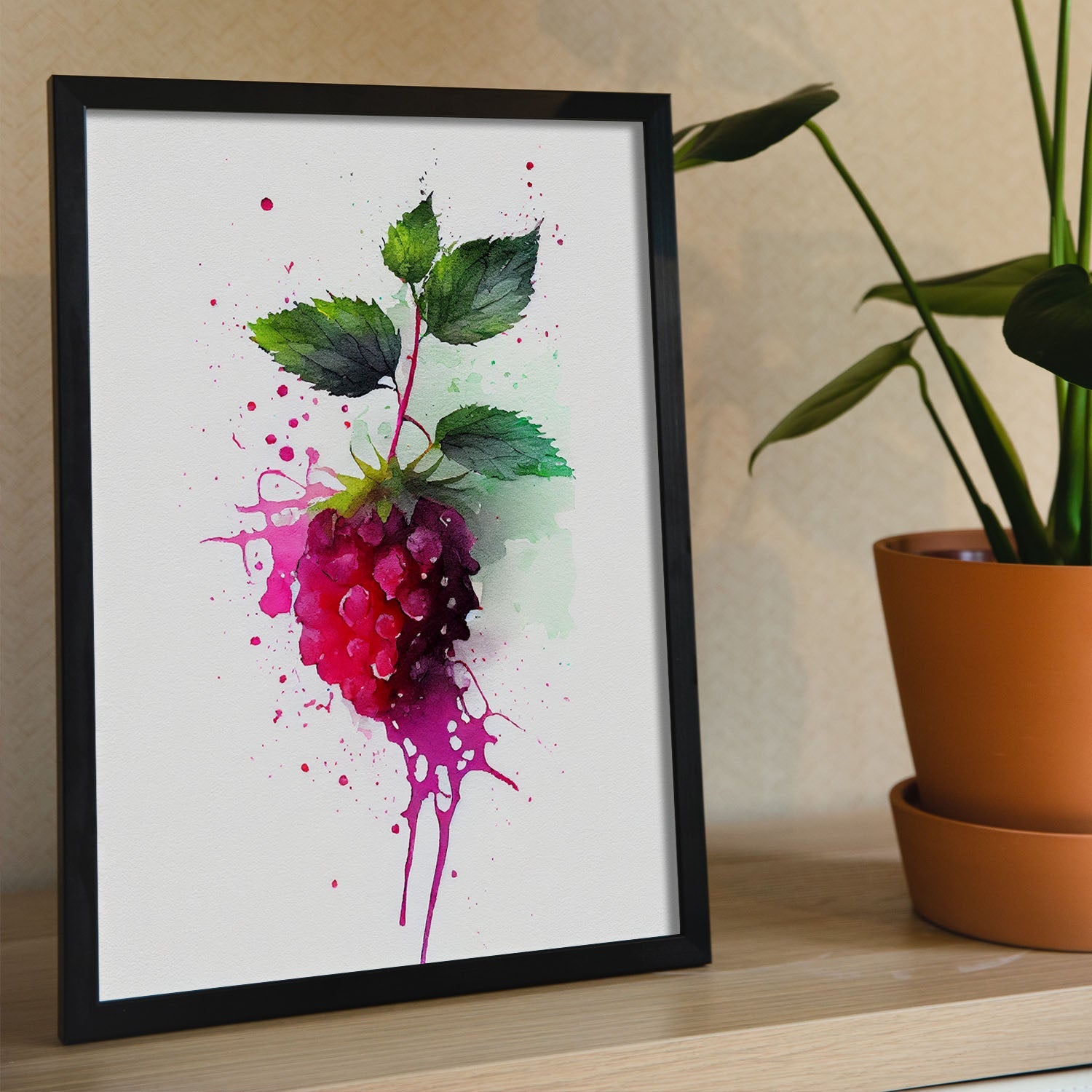 Nacnic minimalist Loganberry. Aesthetic Wall Art Prints for Bedroom or Living Room Design.-Artwork-Nacnic-A4-Sin Marco-Nacnic Estudio SL