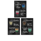 Pack de posters de cervezas y chupitos. Láminas de Tipos de chupitos 2. Posters de alcohol y bebidas para bares.-Artwork-Nacnic-Nacnic Estudio SL