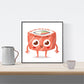 Set de Tres láminas Sushi. Pack de Tres láminas para enmarcar con imágenes de Sushi.-Artwork-Nacnic-Nacnic Estudio SL