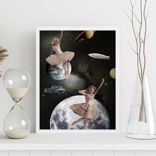 Lamina artistica decorativa con ilustración de Collage surrealista 41 estilo Collage-Artwork-Nacnic-Nacnic Estudio SL