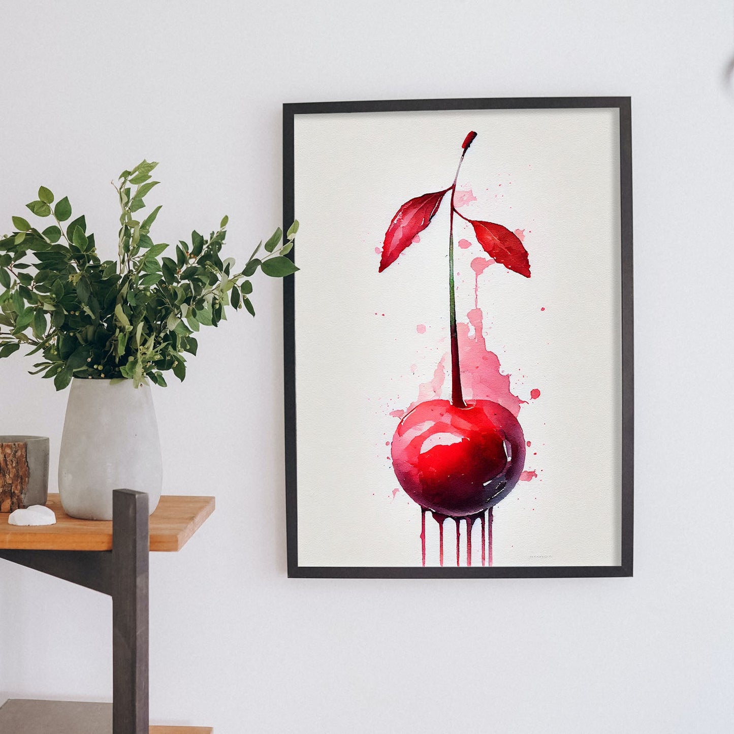 Nacnic minimalist Cherry_1. Aesthetic Wall Art Prints for Bedroom or Living Room Design.-Artwork-Nacnic-A4-Sin Marco-Nacnic Estudio SL