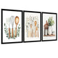 Set de 3 Cuadros Utensilios y herramientas de Cocina Póster en Acuarela con Ilustración impresa para decorar las paredes de la Cocina, Despensa, Comedor, Restaurante